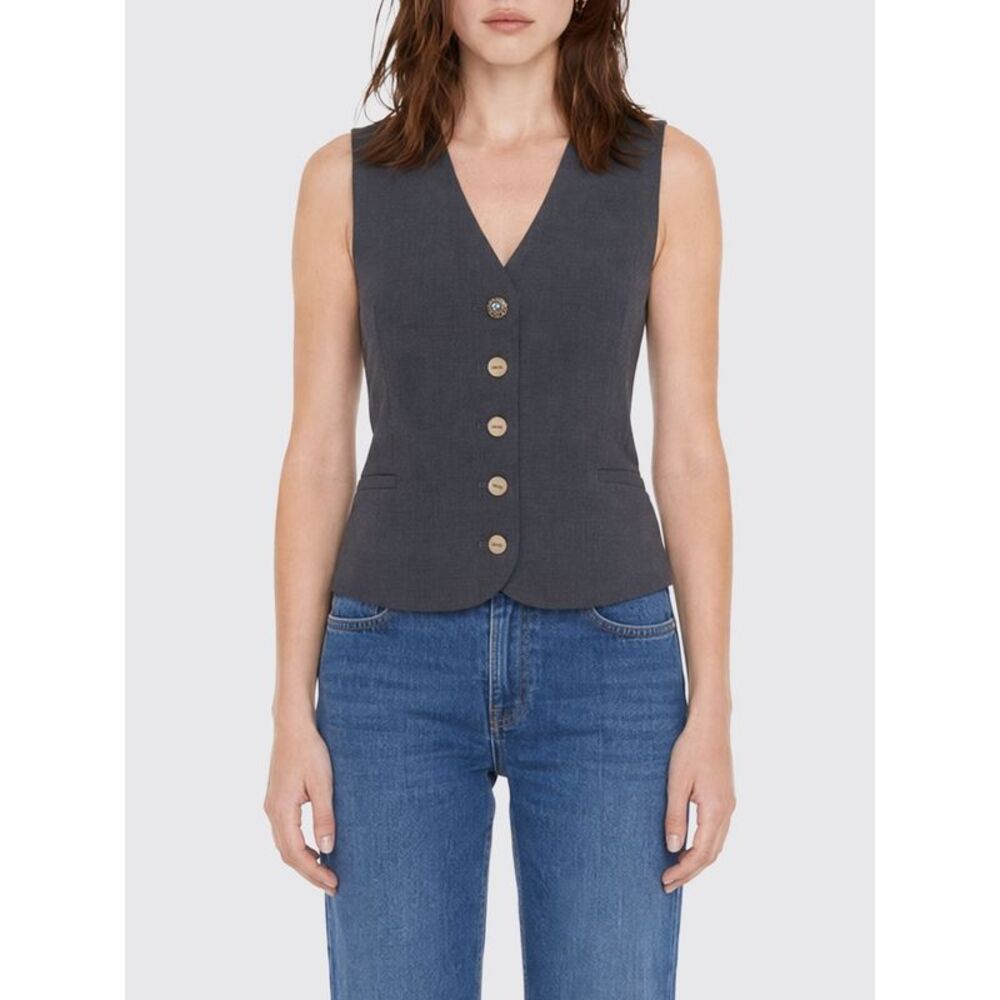 Liu Jo Women Liu Jo Slim Fit Single-Breasted Tailored Vest In Viscose Blend